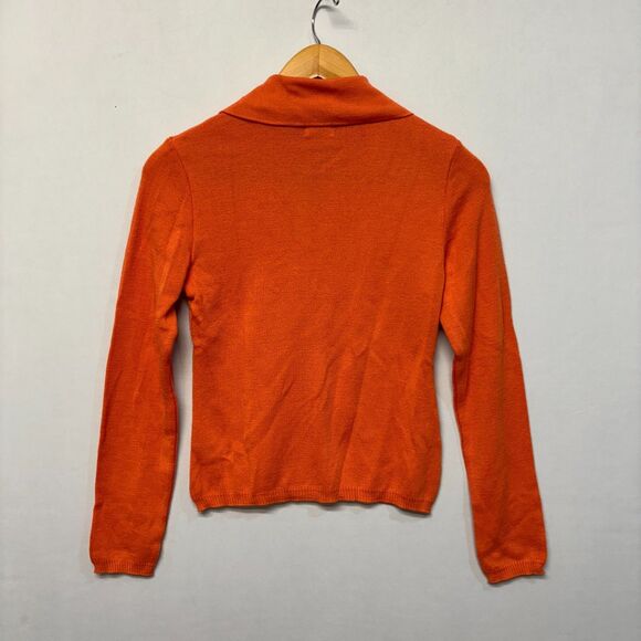 Iceberg Women Full Zip Knit Sweater Top Size Medium Wool Blend Italy D033 -13 - Picture 12 of 16